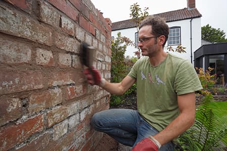 Finishing a Lime Mortar Joint