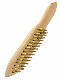 Cement Mold Brush with Soft Brass Wire