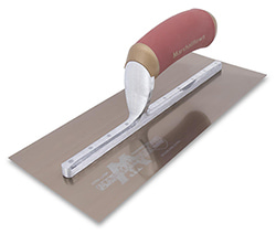 Marshalltown PermaShape® Finishing Trowel Broken-In (11" Golden Stainless Steel, DuraSoft®)